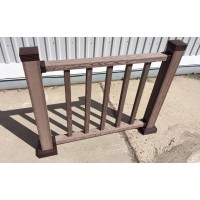 Ограждение террасы Holzhof WoodStyle из ДПК с тиснением "под дерево"